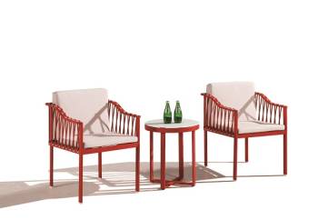 Hyacinth Seating Set for 2 With Sidestraps