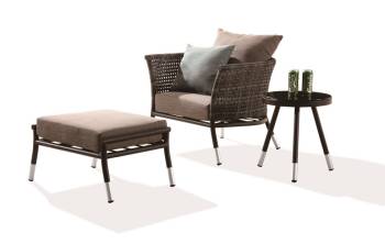 Fatsia Club Chair With Ottoman