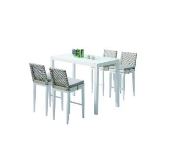 Provence Bar Set for 4 with Armless Chairs