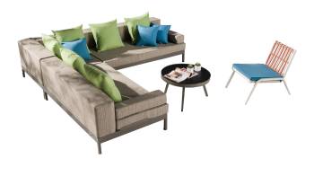 Barite Sectional Sofa and Chair for 6