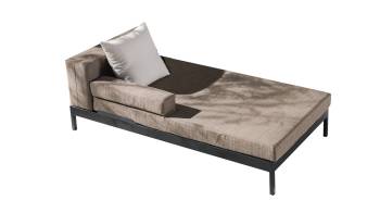 Barite Chaise With Left Armrest