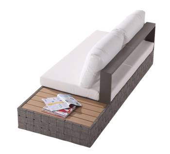 Edge Right Arm Sofa with Built in Side Table