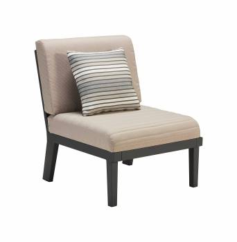 Onyx Middle Armless Chair - QUICK SHIP 