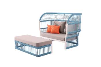 Seattle High Back Daybed With Ottoman