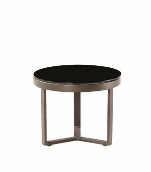 Amber Brown Short Side Table - QUICK SHIP