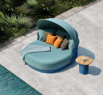 Arezzo Daybed with Canopy - QUICK SHIP