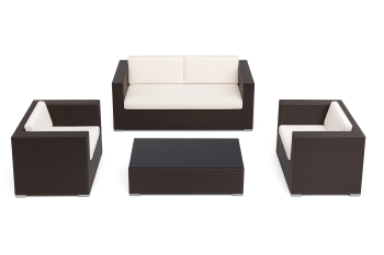 Swing 46 Love Seat Set With 2 club chairs 